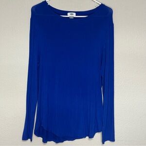 Old Navy Long Sleeve Blue Top EUC size XL